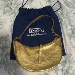 Polo by Ralph Lauren POLO ID Gold Shoulder Bag
